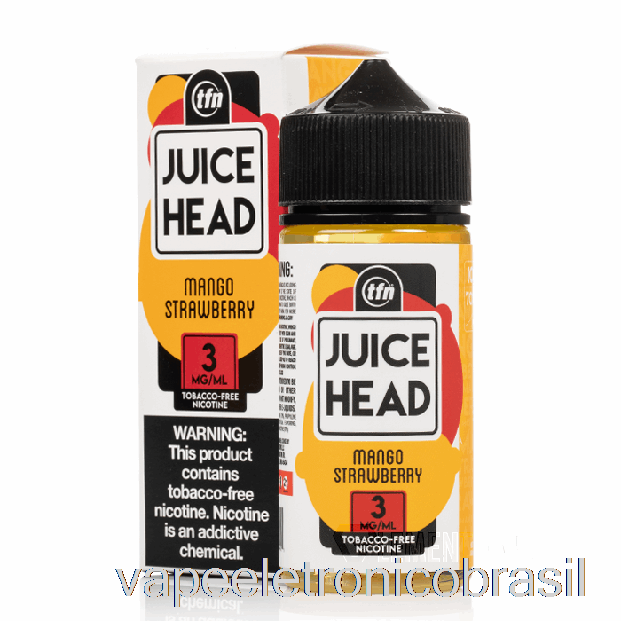 Vape Eletrônico Manga Morango - Suco Cabeça - 100ml 6mg